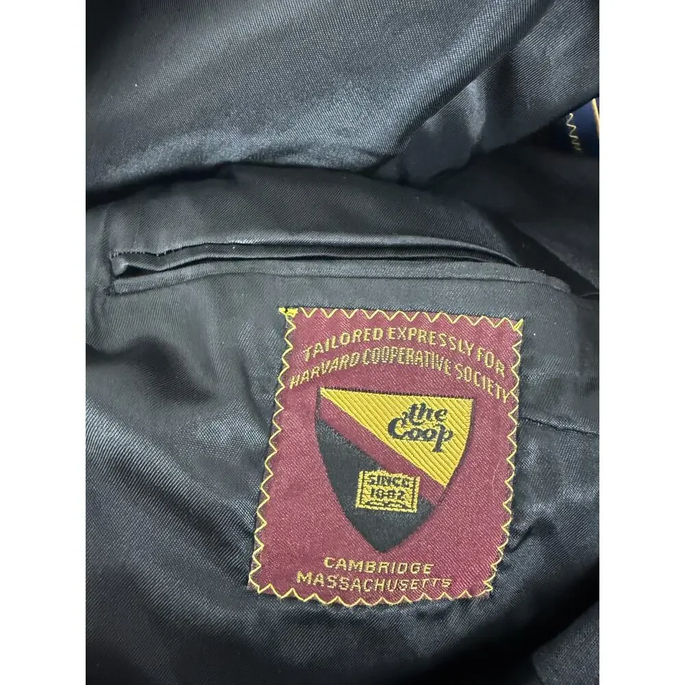 Ralph Lauren Size 40L Career Notched Blazer Jacket Black Long‎ Sleeve